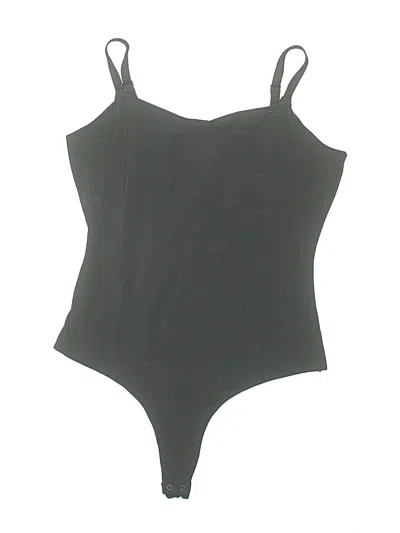 Pre-owned Quince Bodysuit In Gray