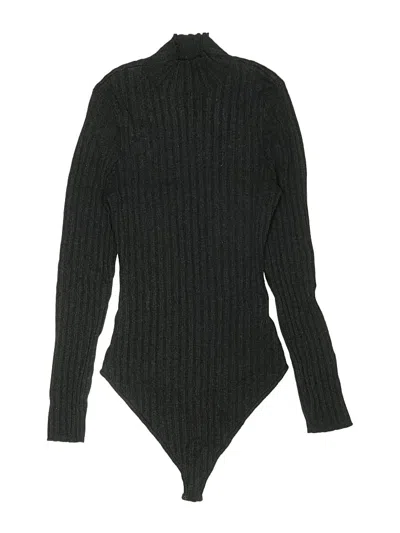 Pre-owned Quince Bodysuit In Gray