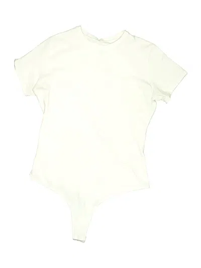 Pre-owned Quince Bodysuit In Ivory