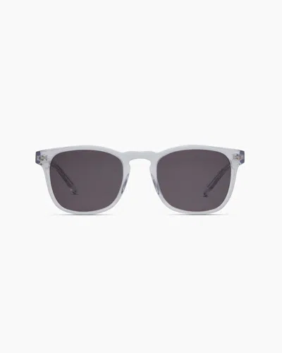 Quince Boston Polarized Acetate Sunglasses In Clear With Grey Lens