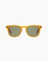 Quince Boston Polarized Acetate Sunglasses In Honey With Green Lens