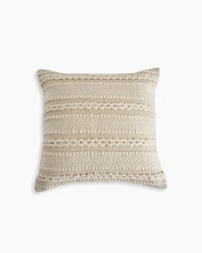 Quince Braided Stripe Pillow Cover In Neutral