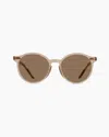 Quince Brixton Polarized Acetate Sunglasses In Clear Taupe With Brown Lens