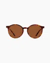 Quince Brixton Polarized Acetate Sunglasses In Ginger Tortoise With Brown Lens