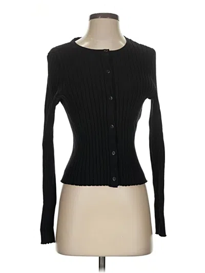 Pre-owned Quince Cardigan Sweater In Black