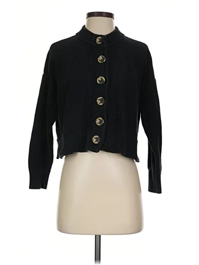 Pre-owned Quince Cardigan Sweater In Black