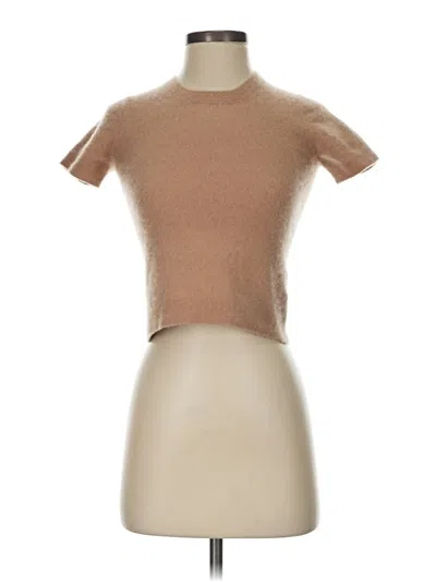 Pre-owned Quince Cardigan Sweater In Brown