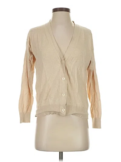 Pre-owned Quince Cardigan Sweater In Brown