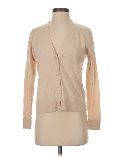 Pre-owned Quince Cardigan Sweater In Brown