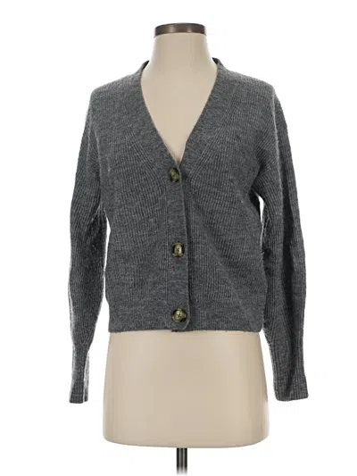 Pre-owned Quince Cardigan Sweater In Gray