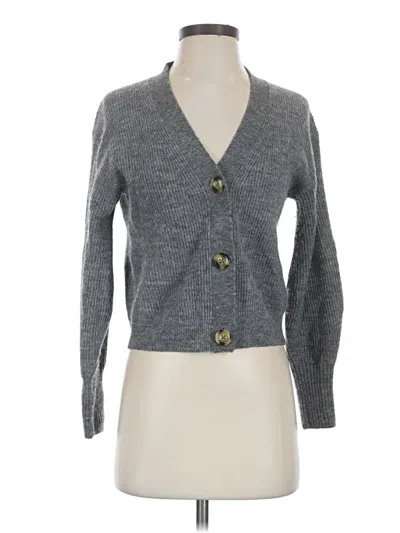Pre-owned Quince Cardigan Sweater In Gray
