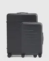 Quince Carry-on 20" & Check-in 27" Hard Shell Suitcase Bundle In Black