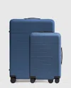 Quince Carry-on 20" & Check-in 27" Hard Shell Suitcase Bundle In Navy