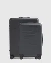 Quince Carry-on 21" & Check-in 24" Hard Shell Suitcase Bundle In Black