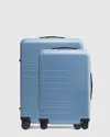 Quince Carry-on 21" & Check-in 24" Hard Shell Suitcase Bundle In Blue