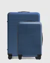 Quince Carry-on 21" & Check-in 27" Hard Shell Suitcase Bundle In Navy