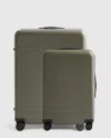 Quince Carry-on & Medium Check-in Suitcase Bundle In Green