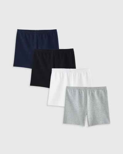 Quince Cartwheel Shorts 4-pack In Navy/black/white