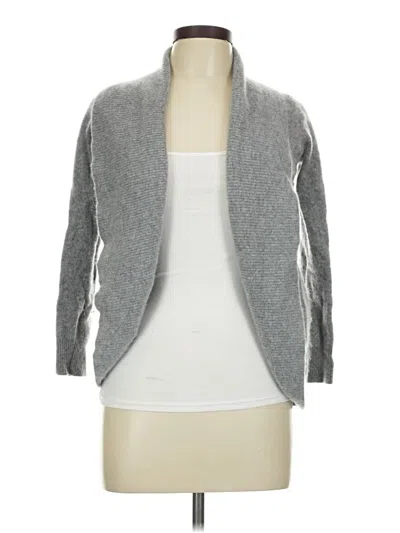 Pre-owned Quince Cashmere Cardigan Sweater In Gray