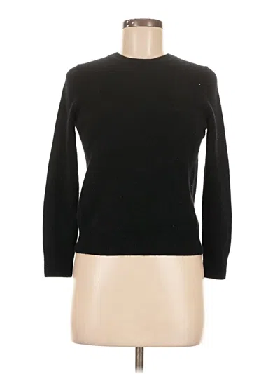 Pre-owned Quince Cashmere Pullover Sweater In Black