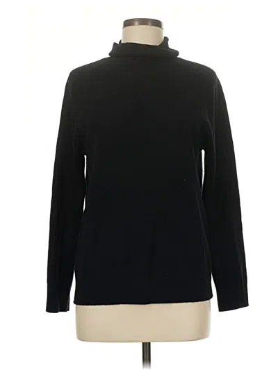 Pre-owned Quince Cashmere Pullover Sweater In Black