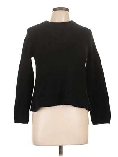 Pre-owned Quince Cashmere Pullover Sweater In Black