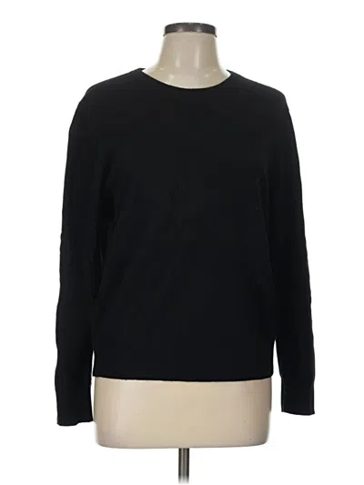 Pre-owned Quince Cashmere Pullover Sweater In Black