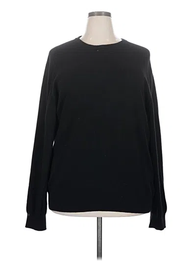 Pre-owned Quince Cashmere Pullover Sweater In Black
