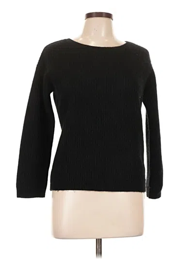 Pre-owned Quince Cashmere Pullover Sweater In Black