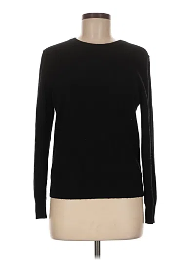 Pre-owned Quince Cashmere Pullover Sweater In Black