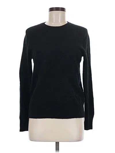 Pre-owned Quince Cashmere Pullover Sweater In Black