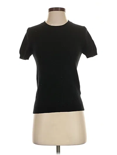 Pre-owned Quince Cashmere Pullover Sweater In Black