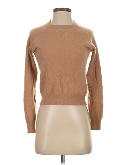 Pre-owned Quince Cashmere Pullover Sweater In Brown