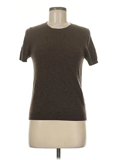 Pre-owned Quince Cashmere Pullover Sweater In Brown