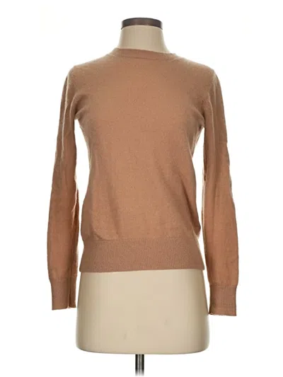 Pre-owned Quince Cashmere Pullover Sweater In Brown