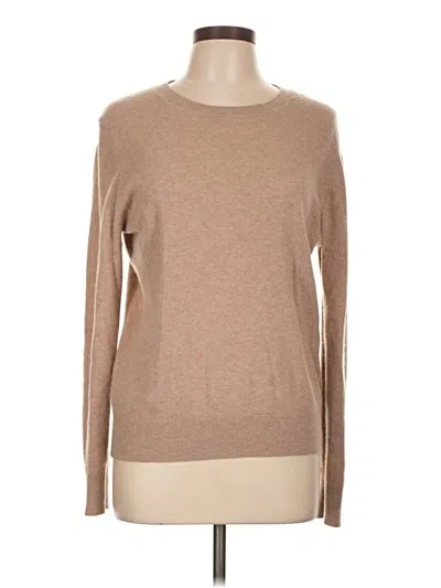 Pre-owned Quince Cashmere Pullover Sweater In Brown