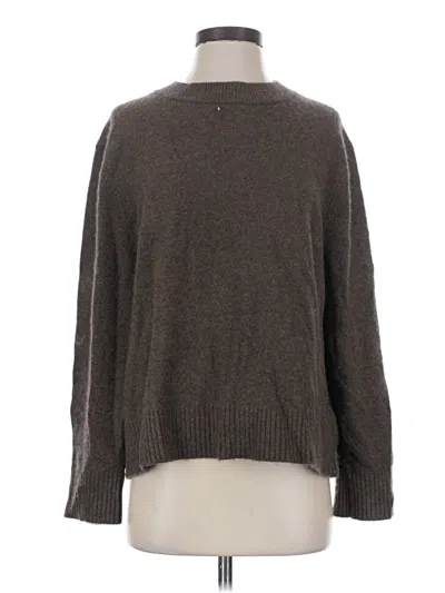 Pre-owned Quince Cashmere Pullover Sweater In Brown