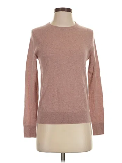 Pre-owned Quince Cashmere Pullover Sweater In Brown