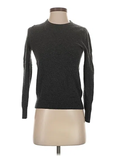 Pre-owned Quince Cashmere Pullover Sweater In Gray