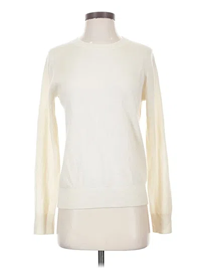Pre-owned Quince Cashmere Pullover Sweater In Ivory