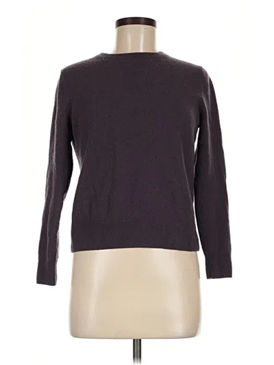 Pre-owned Quince Cashmere Pullover Sweater In Purple