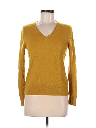 Pre-owned Quince Cashmere Pullover Sweater In Yellow