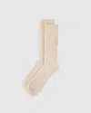 Quince Cashmere Trouser Sock In Oatmeal