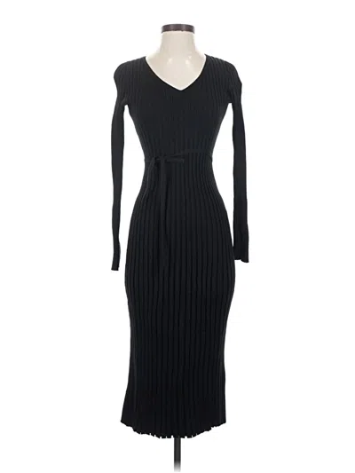 Pre-owned Quince Casual Dress In Black