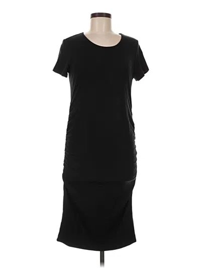 Pre-owned Quince Casual Dress In Black