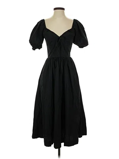 Pre-owned Quince Casual Dress In Black
