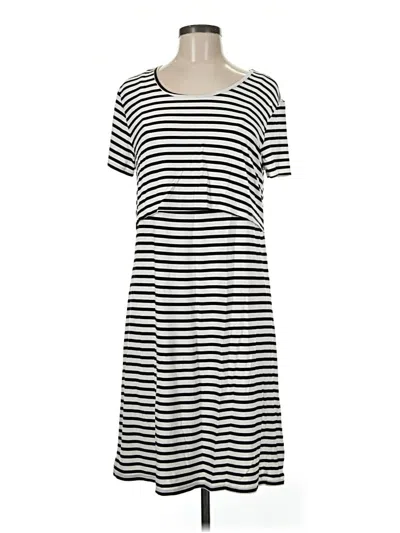 Pre-owned Quince Casual Dress In Black