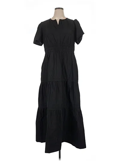Pre-owned Quince Casual Dress In Black