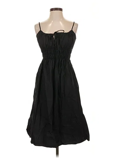 Pre-owned Quince Casual Dress In Black