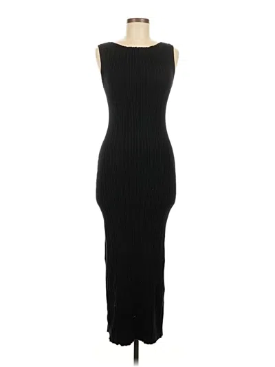 Pre-owned Quince Casual Dress In Black